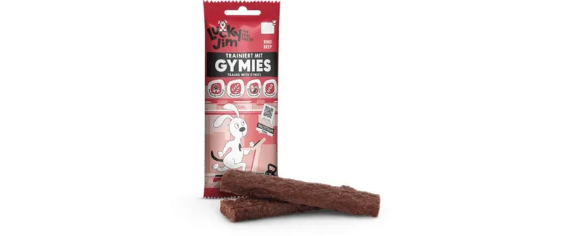 Lucky Jim Leckerli Gymies Rind 75 g