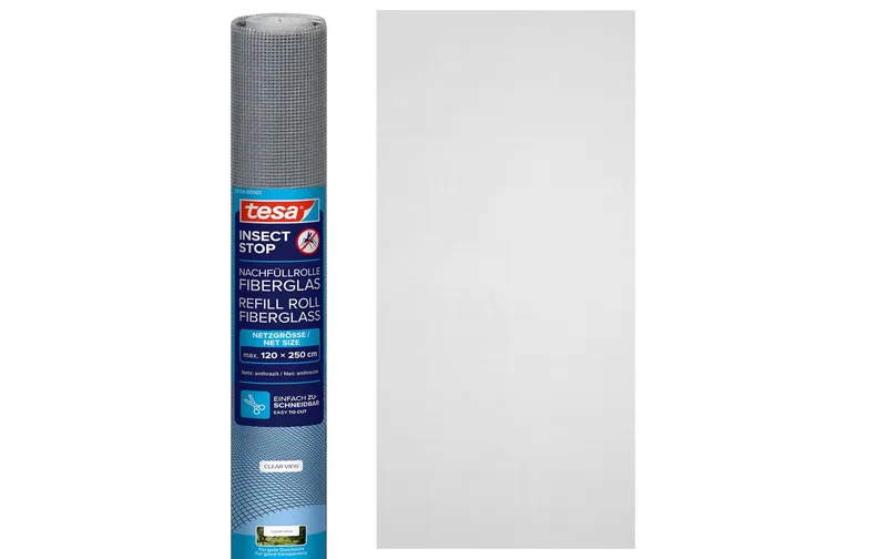 tesa Ersatzgewebe Fiberglasgewebe antracite 1.2 x 2.5 m