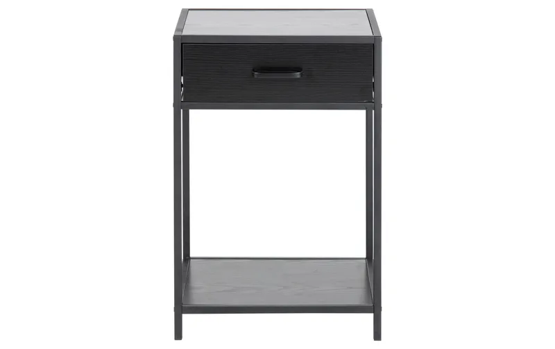 AC Design Nachttisch Seaford 42 x 35 x 63 cm, black
