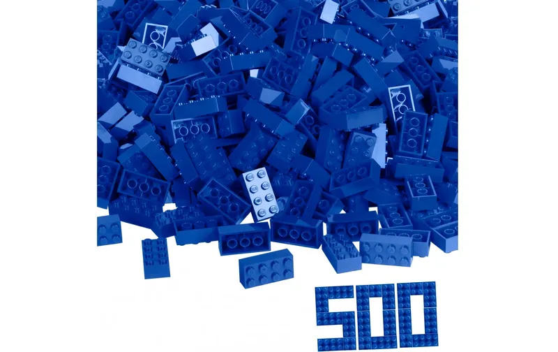 BLOX Bausteine 500 blaue 8er Steine lose