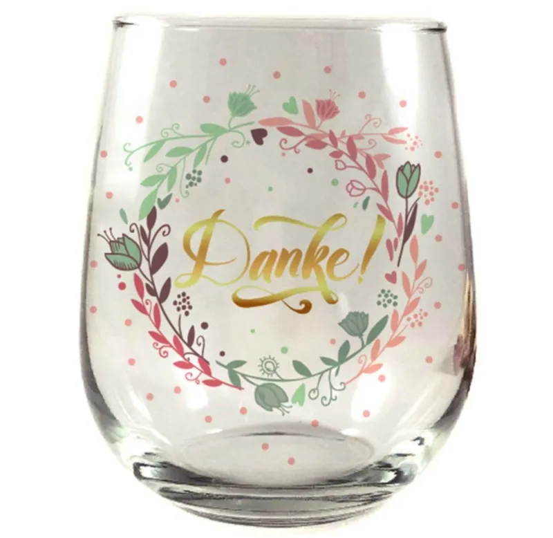 Trinkglas Danke, 400 ml