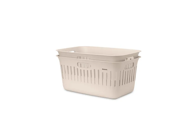 Brabantia Wäschekorb Collect IT 2 x 40 l, Beige