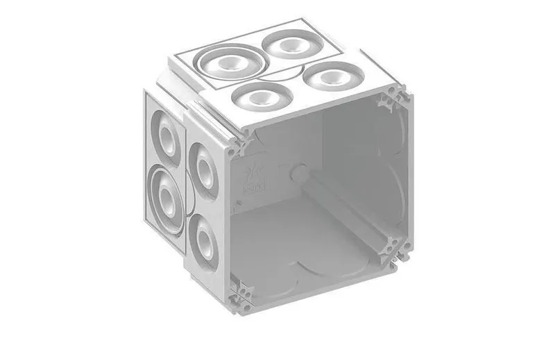 AGRO Einlasskasten UP 1 x 1 con Glühdrahtprüfung 850°C