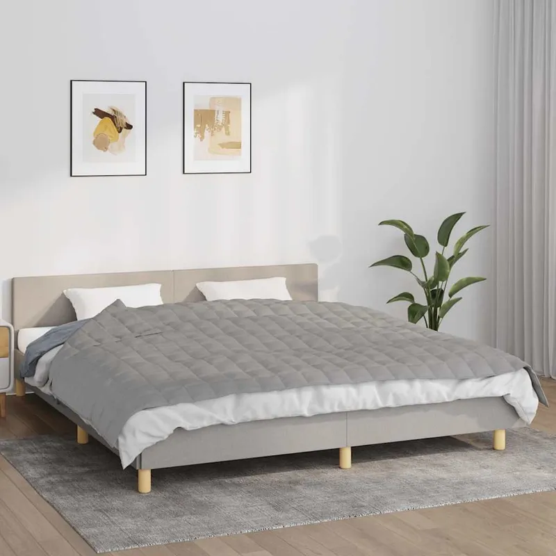Gewichtsdecke grigio 155x220 cm 11 kg tessuto