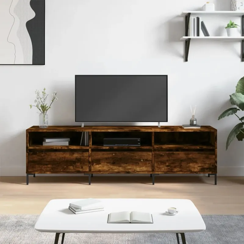 TV-Schrank Räuchereiche 150x30x44,5 cm derivato del legno