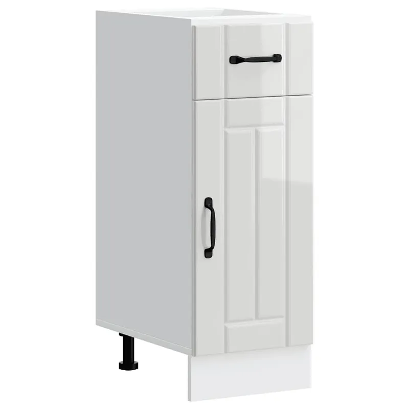 Küchen-Unterschrank Lucca Hochglanz-bianco derivato del legno