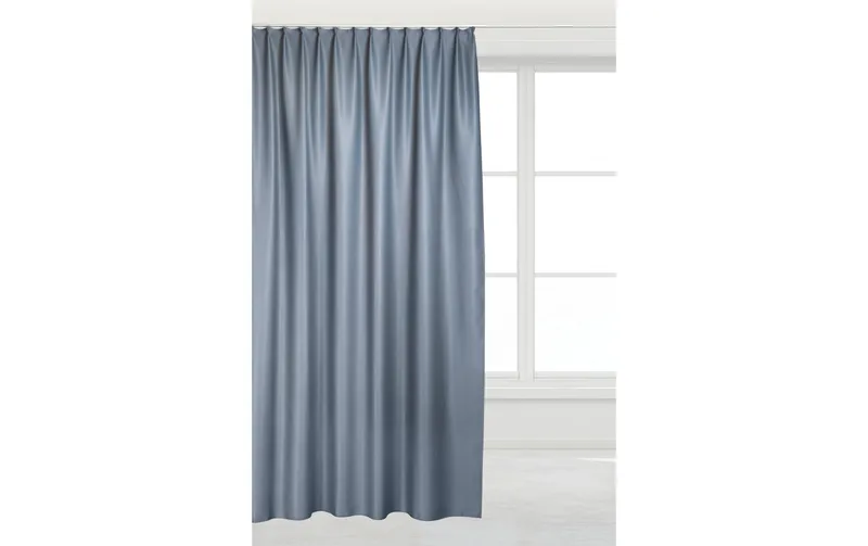 Casa Leon Verdunklungsvorhang mit Faltenband 300 cm x 245 cm, gris