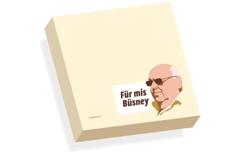 Swissmeme Haftnotizen Büsney, 7 x 7 cm, 50 Blätter