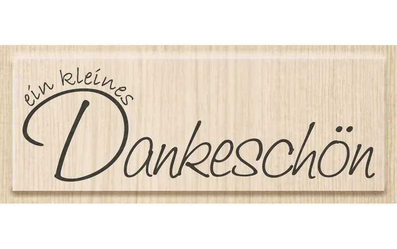 Heyda Stempel Kleines Dankeschön Hellbraun