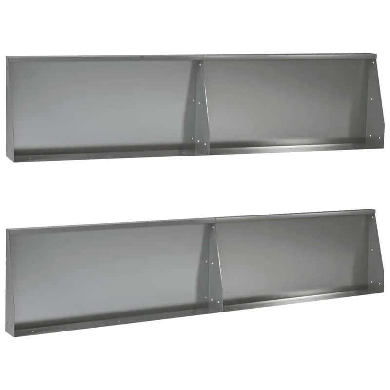 Mur de soutènement 4 pc 100 x 12 x 40 cm Acier galvanisé