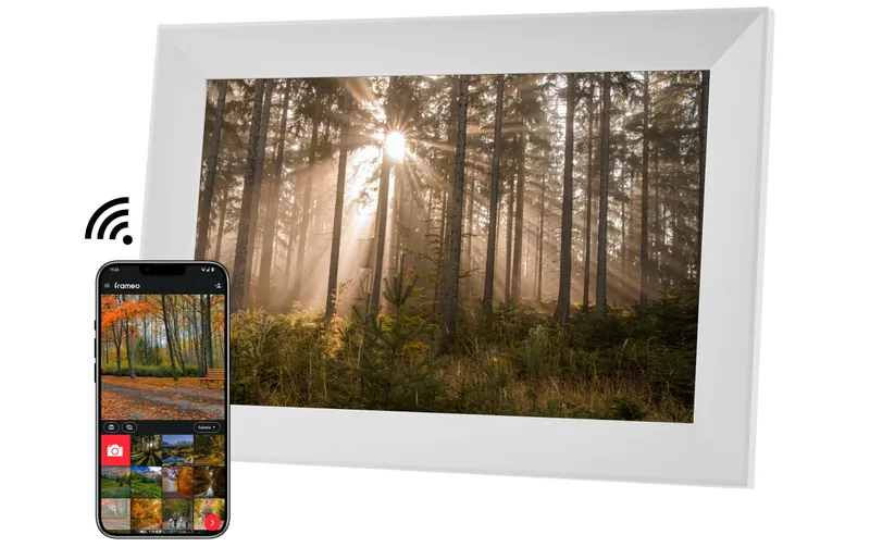 COCON Digitaler Bilderrahmen Momento 10.1", bianco