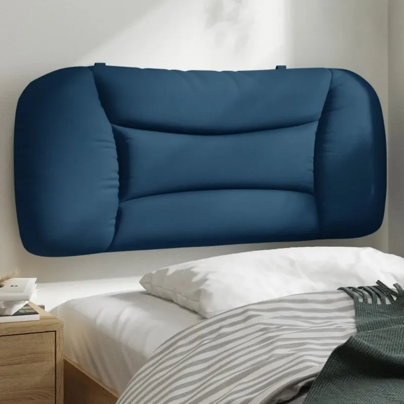 Kopfteil-Kissen "Hvar" blu 80 cm tessuto