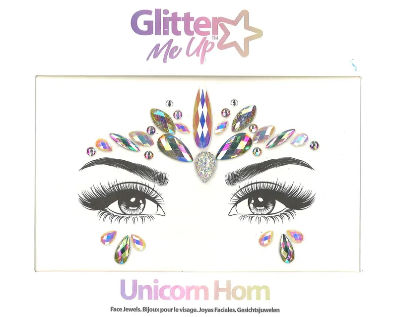 Face Jewels Unicorn Horn