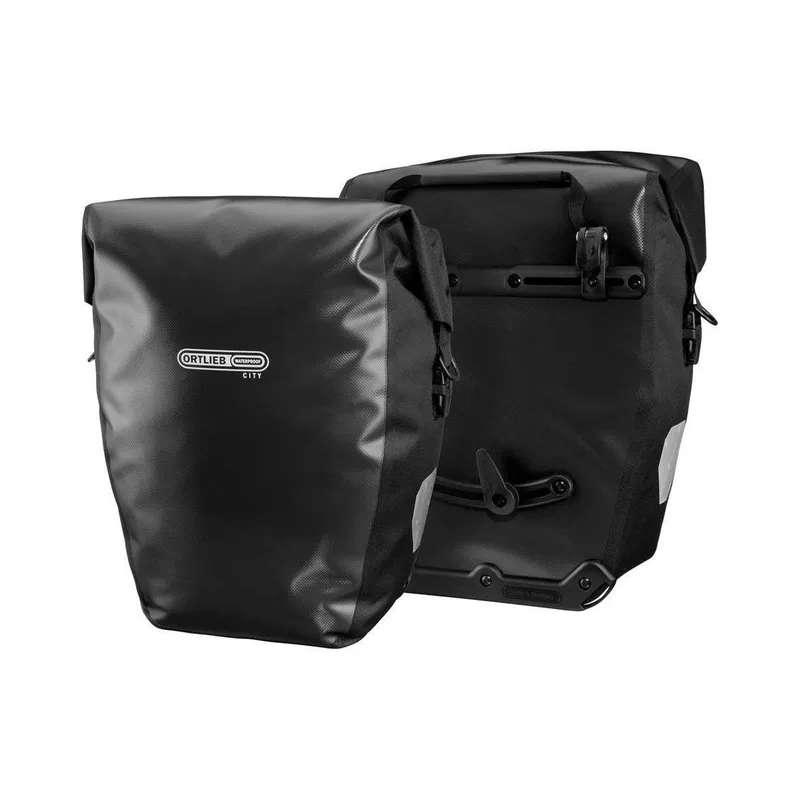 Ortlieb Back Roller City Nero Sacchetto bagno da tetto, 2 x 20 l