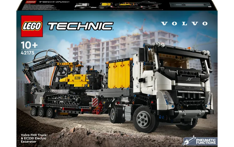 LEGO® Technic Volvo FMX LKW with EC230 Electric Raupenbagger 42175