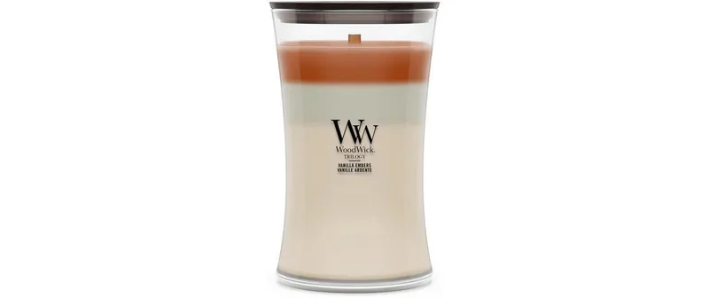 Woodwick Duftkerze Vanilla Embers Trilogy Large Jar