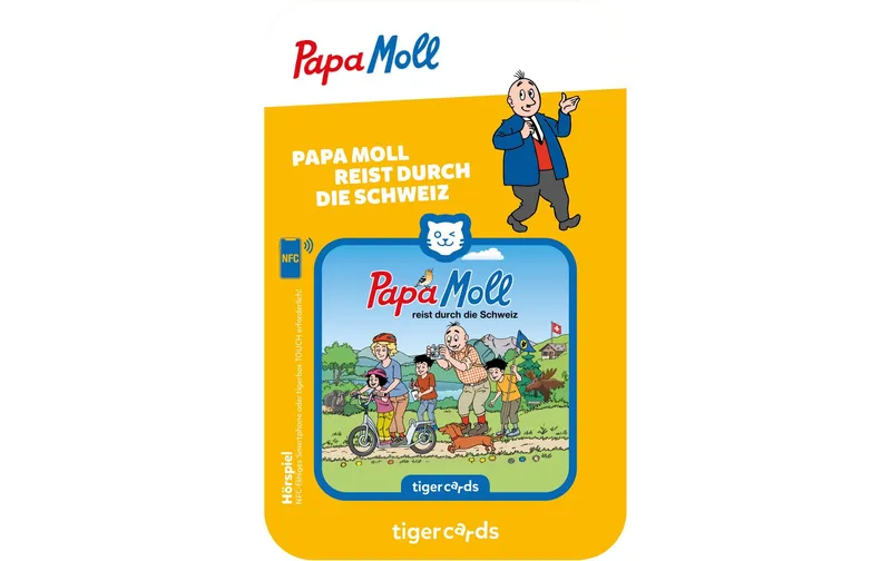 Tigermedia tigercard Papa Moll reist durch la Schweiz