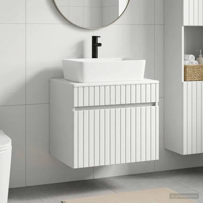 Badezimmermöbel-Set bianco derivato del legno