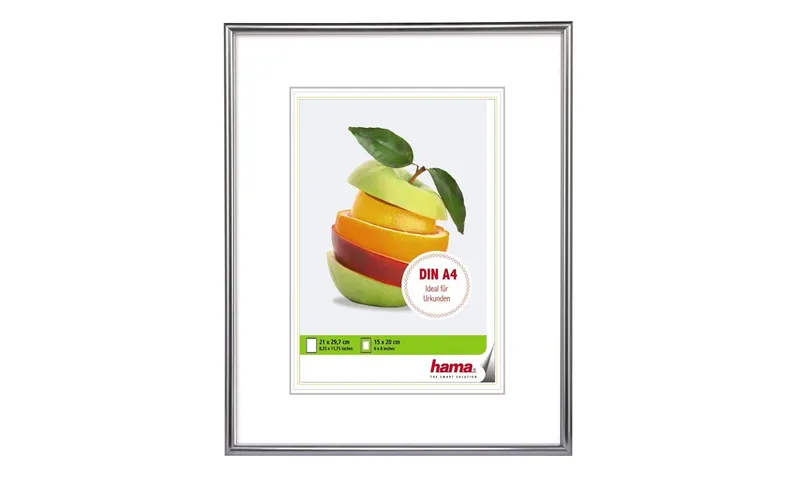 Hama Bilderrahmen Sevilla 21 x 29.7 cm, Silber matt