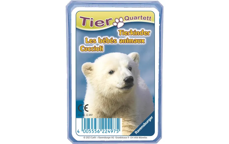 Ravensburger Kartenspiel Tierkinder Quartettspiel, Wissensfragen