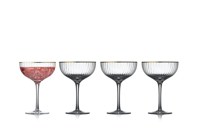 Lyngby Cocktailverre Palermo Gold 4 pièces, 31.5 cl
