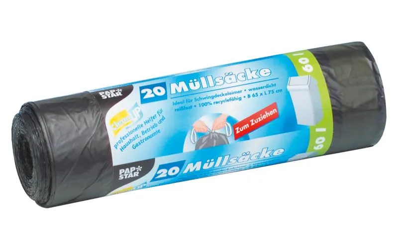 Weita Kehrichtsack Papstar 60 l, 20 pièces