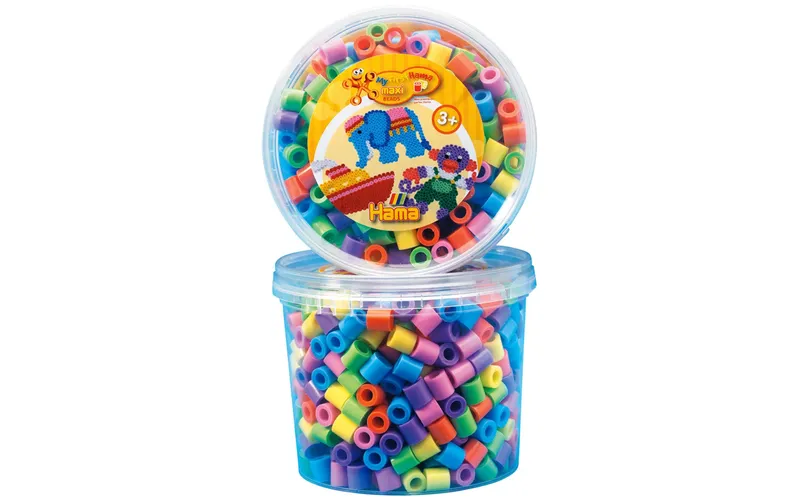 Hama Bügelperlen Maxi Pastellfarben, 600 pieces