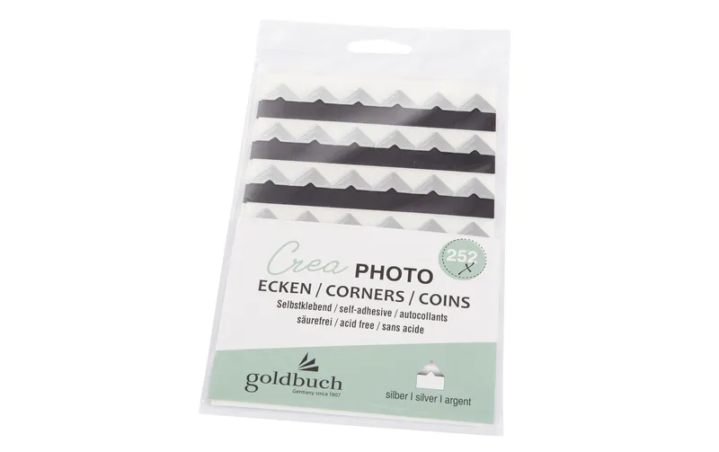 Goldbuch Fotoecken Crea 252 Stück, Silber