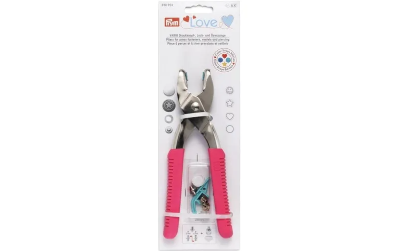 Prym Love Vario-Zange Inklusive Werkzeug-Set, Pink
