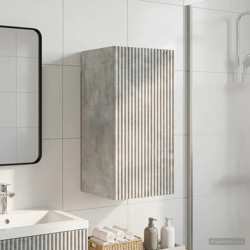 Badezimmer-Wandschrank ARNHEM Betongrau 30 x 31 x 59 cm