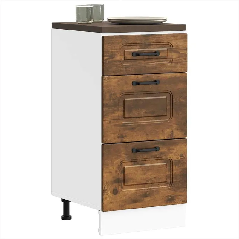 Küchenunterschrank Kalmar Räuchereiche engineered wood
