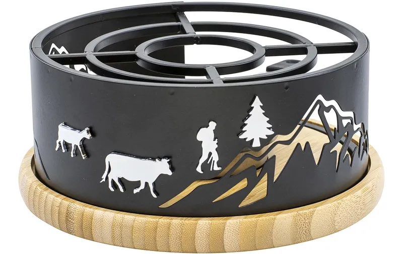 Kadastar Fondue-Rechaud Magnetic Mountain Schwarz