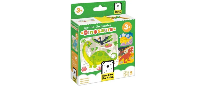 Banana Panda Puzzle sur-le-Go Dinosaurier carton 45 pièces