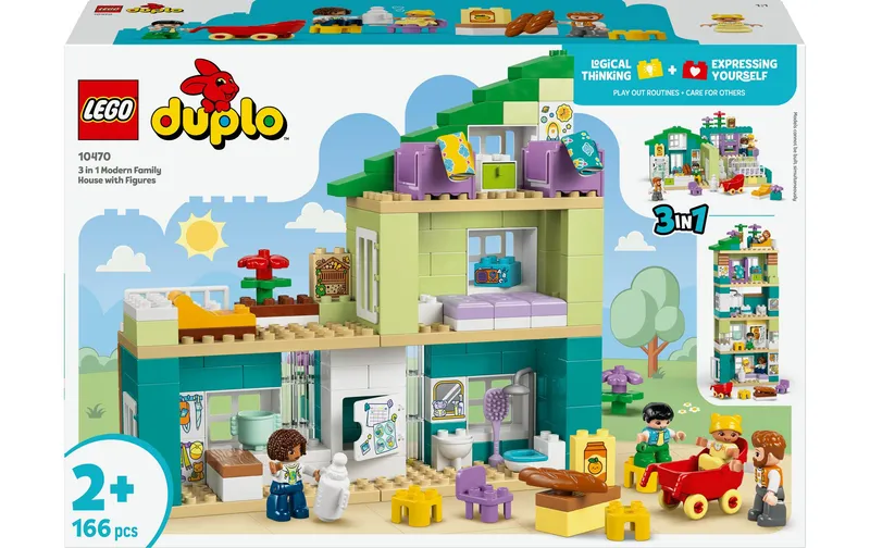 LEGO® DUPLO® Modernes Familienhaus with Figuren 3-in-1 10470
