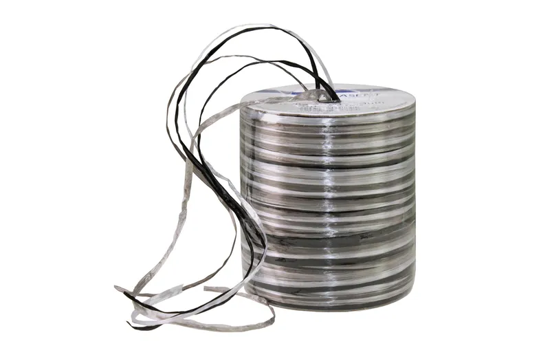 Pattberg Geschenkband Raffia Pearl 50 m, grey/white/black