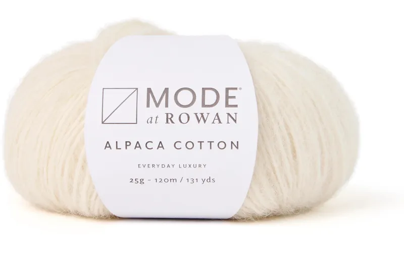 Mode at Rowan Wolle Alpaca Cotton 25 g, 120 m, Creme