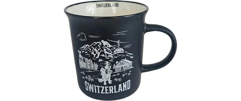 creanorm Tasse Switzerland 330 ml, 1Stk., noir