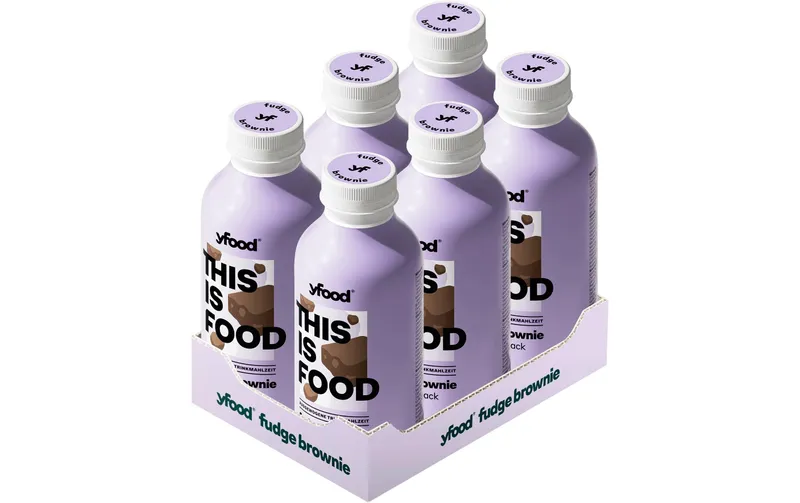 YFOOD Trinkmahlzeit Fudge Brownie 6 x 500 ml