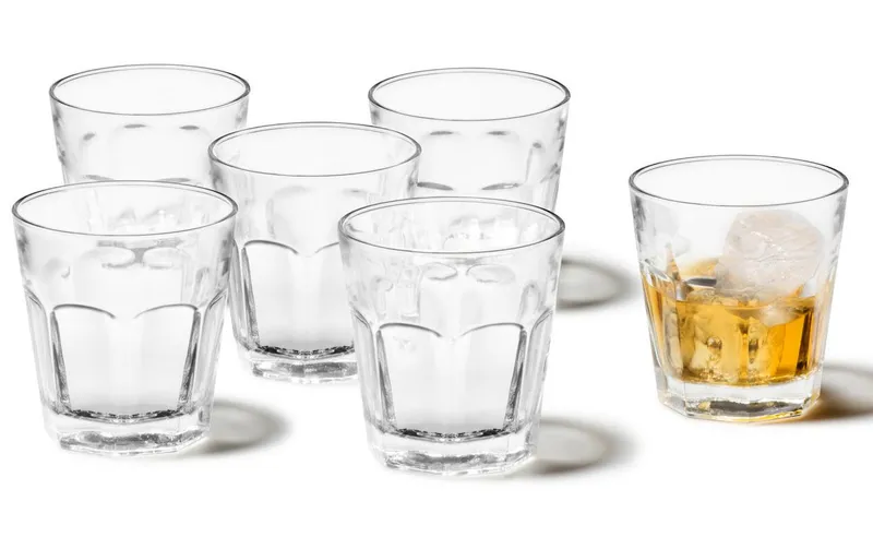 LEONARDO Whiskyglas Rock 250 ml, 6 pièces, transparent
