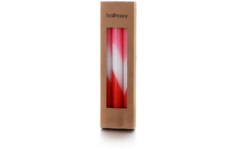 balthasar Stabkerze Dip Dye rosso, 1 pezzi
