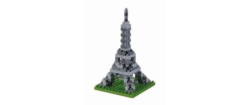 BRIXIES Bausteinmodell Kleiner Eiffelturm aus 90 Bausteinen