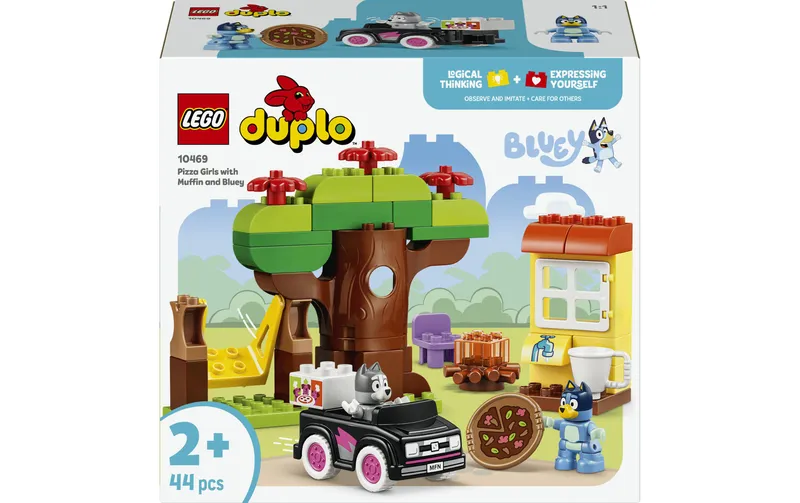 LEGO® DUPLO® Pizza-Schwestern con Muffin e Bluey 10469