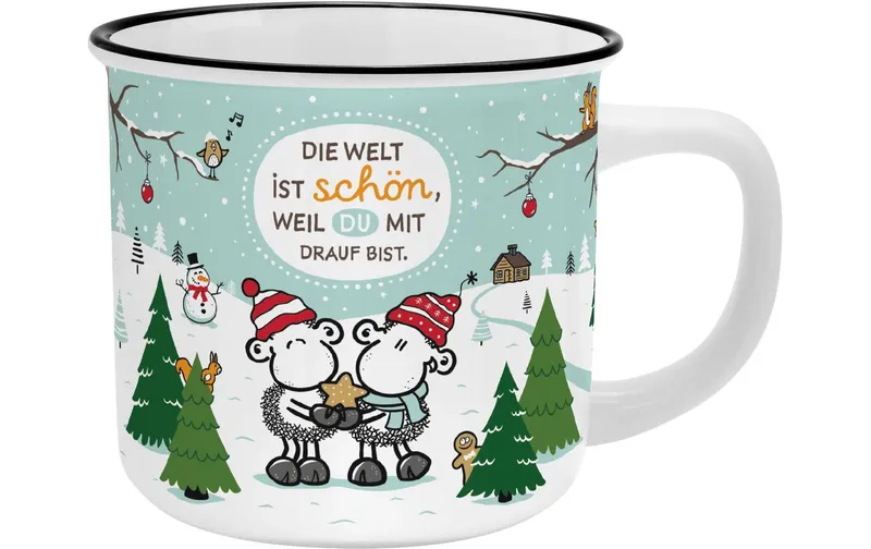 Sheepworld Universaltasse Welt 350 ml, 1 pezzi, bianco