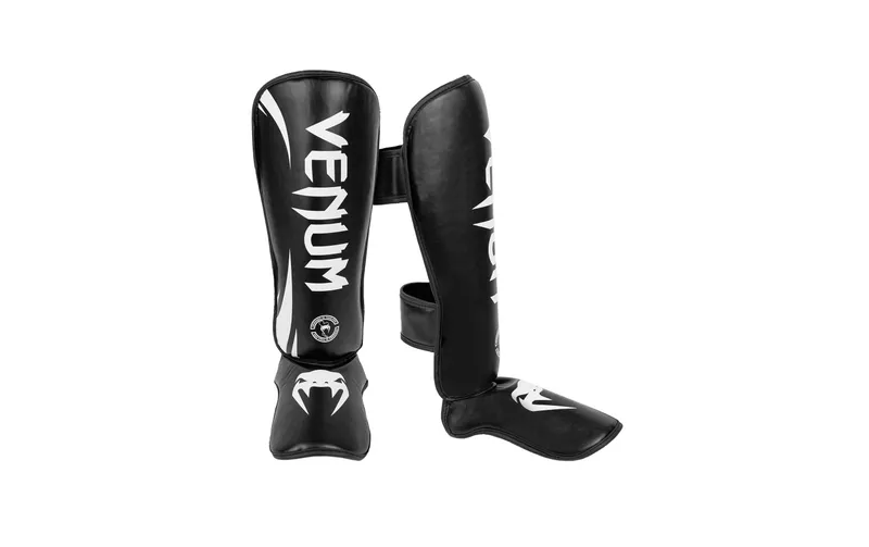 Venum Challenger Standup Shin Guards Weiss/Schwarz, L