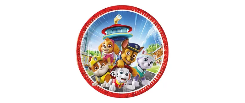 We fiesta Party Einwegteller Paw Patrol 23 cm, 8 pezzi