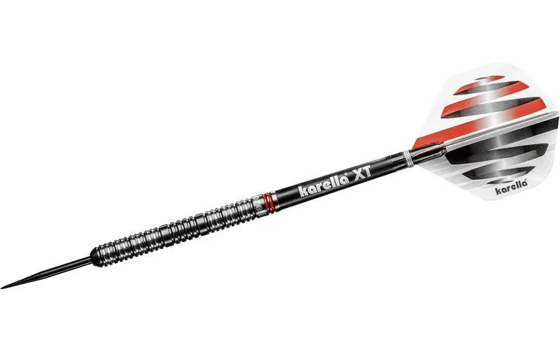 Karella Dartpfeile Steeldart HiPower 22g, 3 pezzi – nero