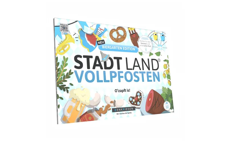Denkriesen Partyspiel Stadt Land Vollpfosten Biergarten Edition -DE