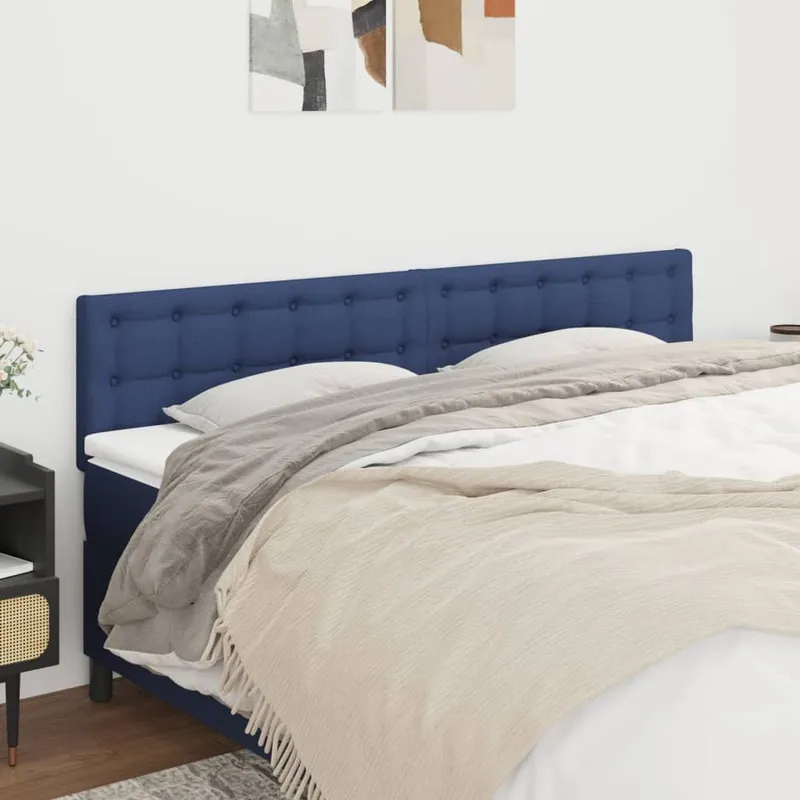 Kopfteile blu 200x5x78/88 cm tessuto