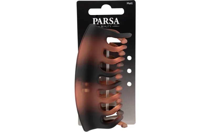 Parsa Beauty Haarklammer T-Shell, gross, matt marrone 1 pezzi