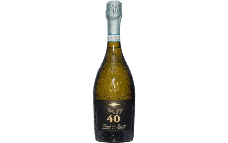 Dreams and Fantasy Geschenkidee Prosecco dark Happy Birthday 40 750 ml